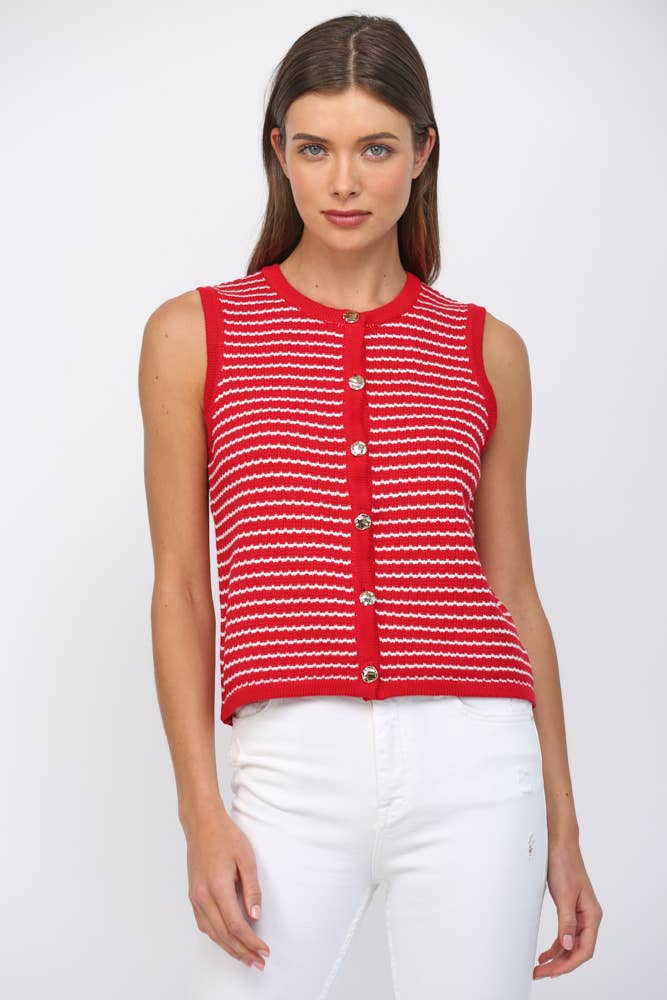Southern Saturday Sleeveless Sweater