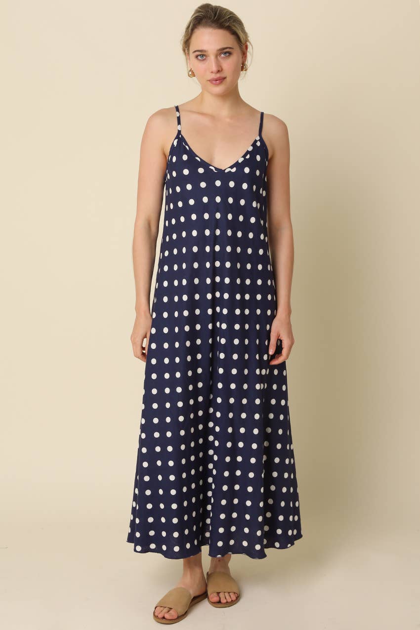 Doris Polka Dot Maxi Dress