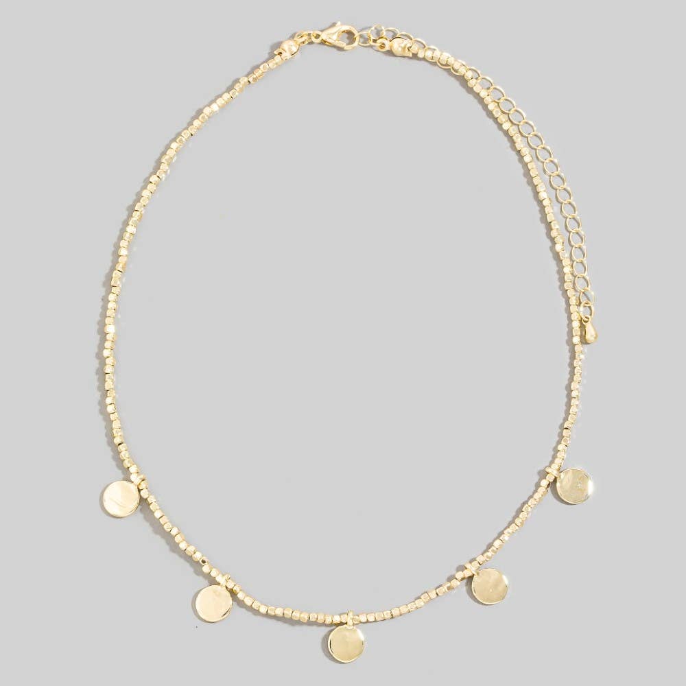 Beaded Coin Necklace