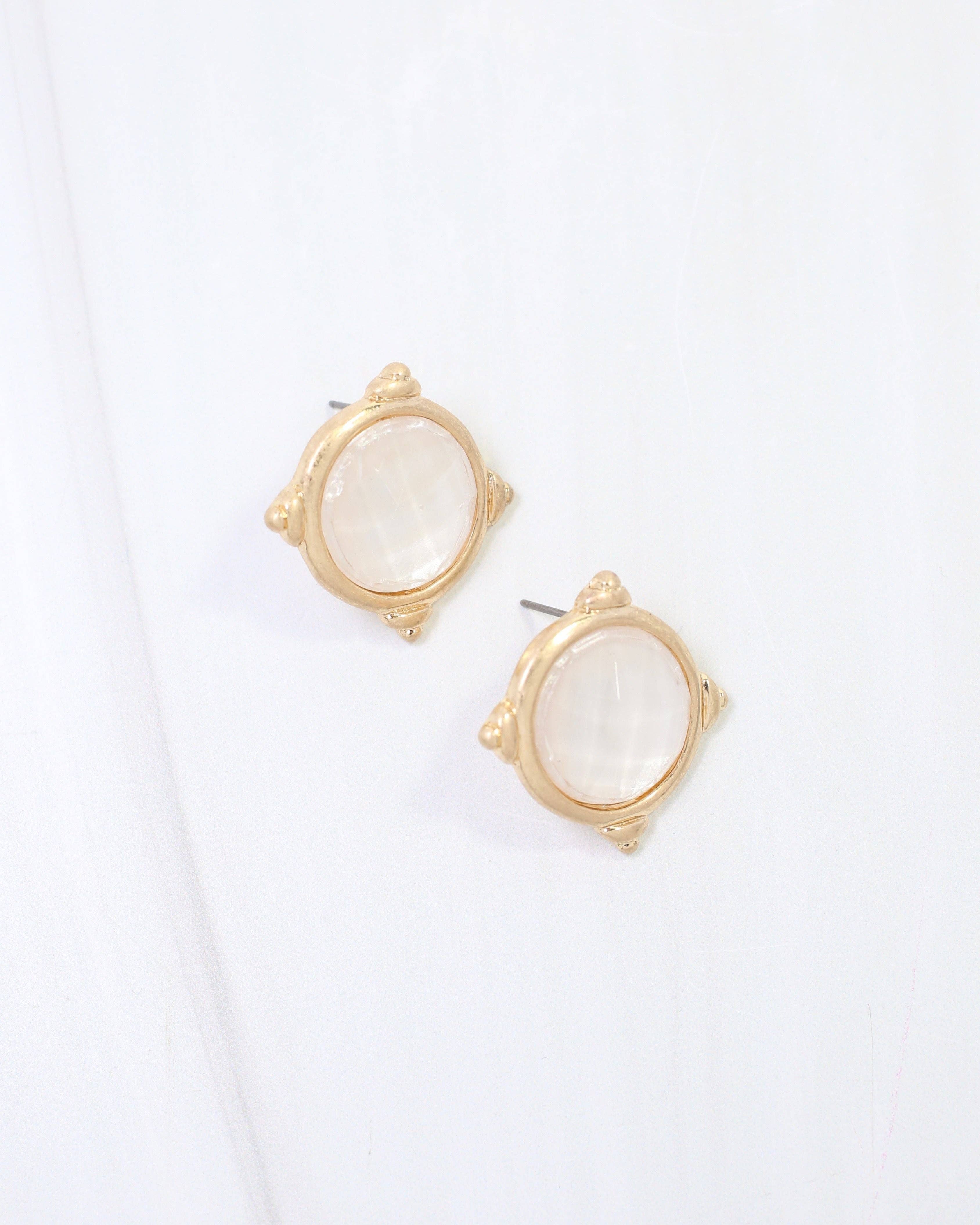 Rochester Facited Stud Earring