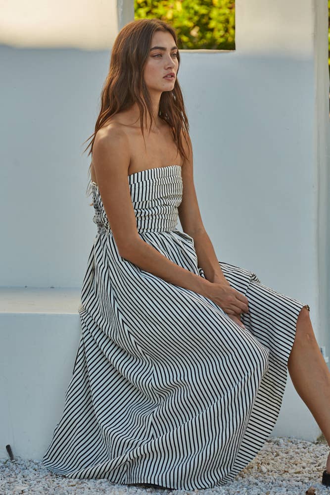 Santorini Stripe Maxi