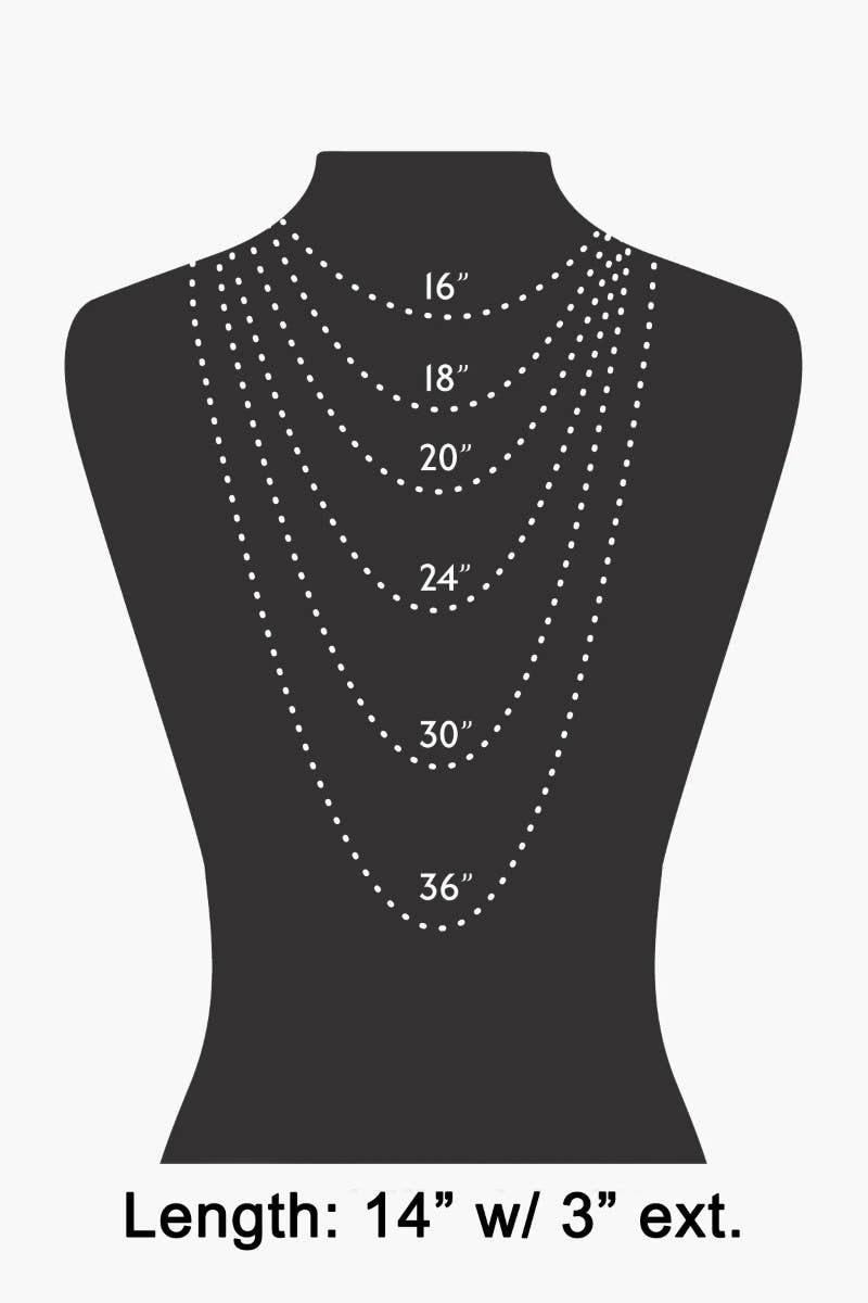 Seed Beaded Pearl Charm Necklace