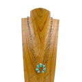 Stone Horseshoe Pendant Necklace