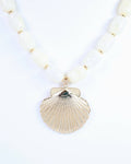 Bega Marble Beaded Shell Necklace