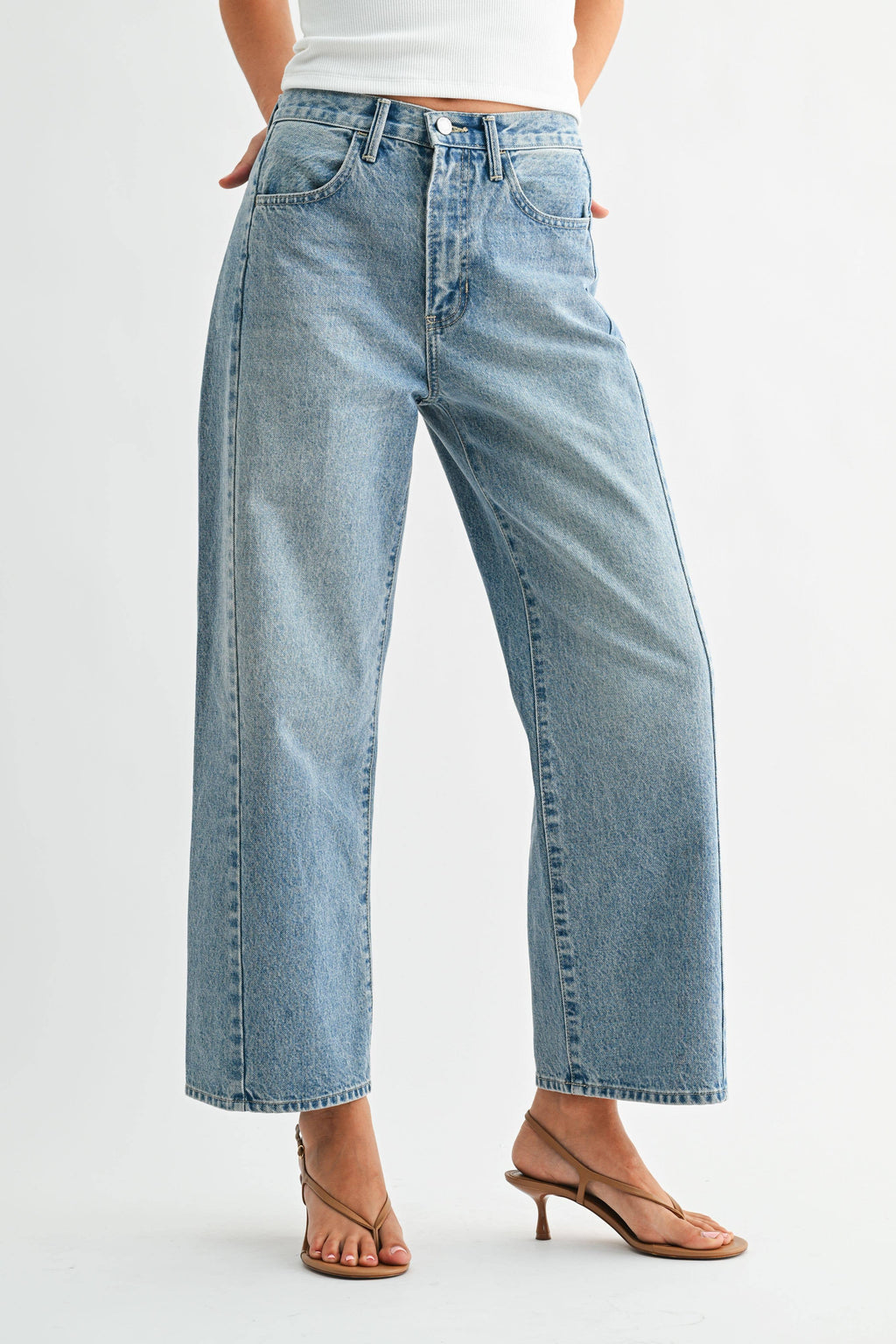 Lindsey Twist Seam Barrel Jean