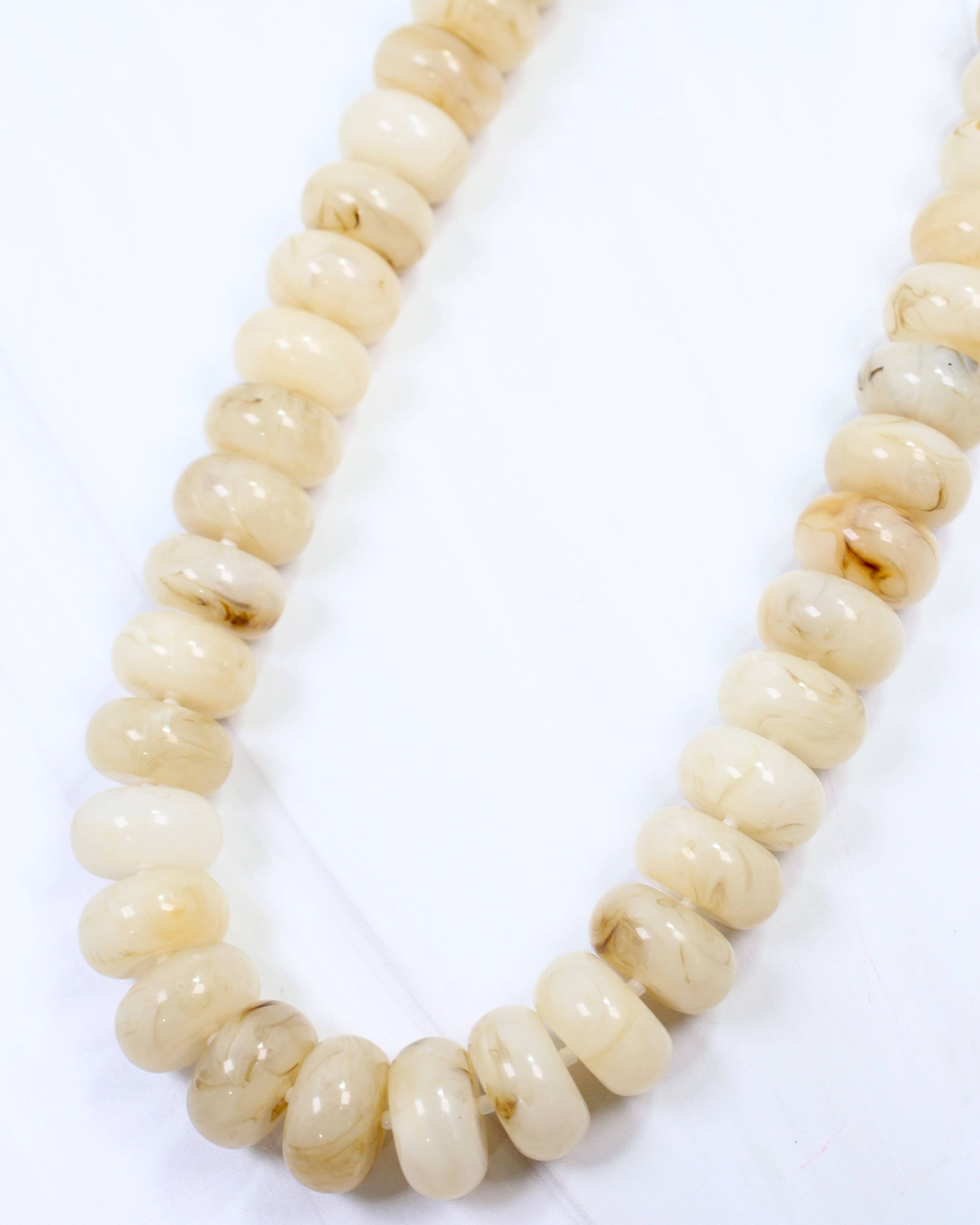Pipestone Marble Beaded Necklace