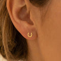 Mini Horseshoe Earrings