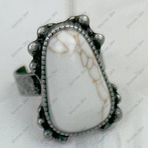 Jolene White Stone Ring
