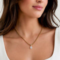 Teardrop Water Resistant Ball Chain Necklace