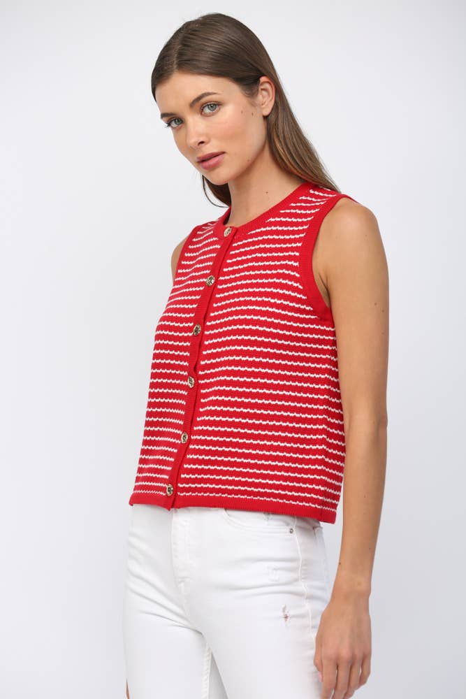 Southern Saturday Sleeveless Sweater