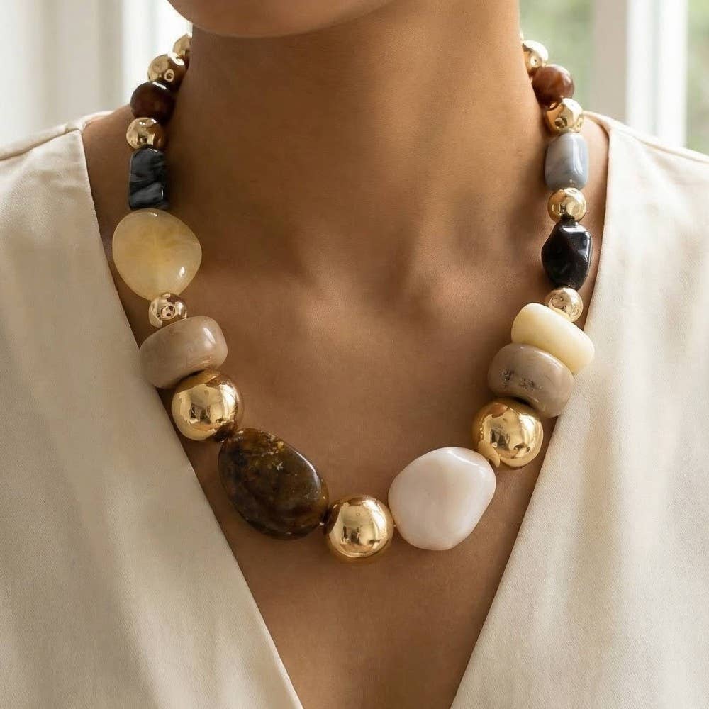 Chunky Resin Statement Necklace