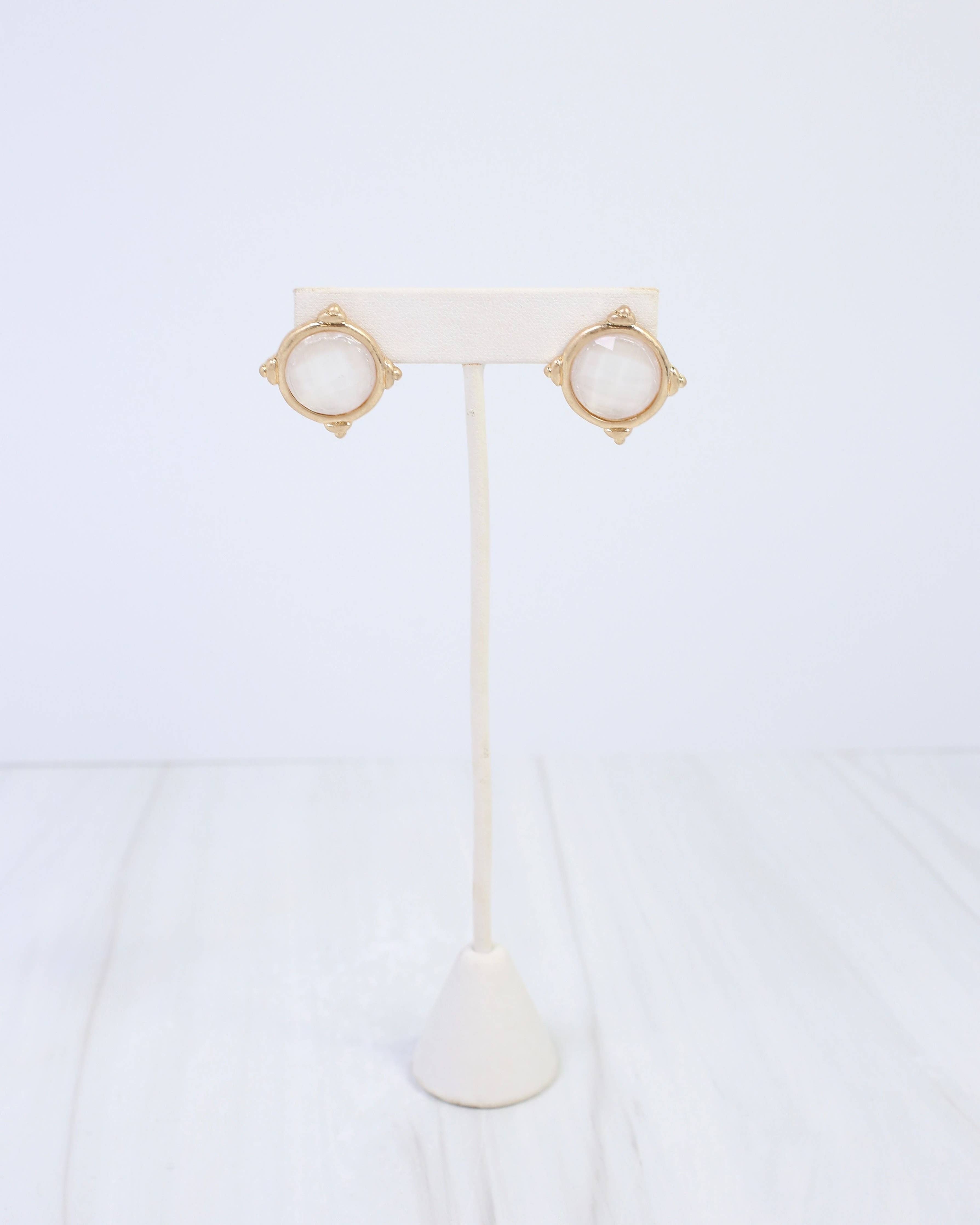 Rochester Facited Stud Earring