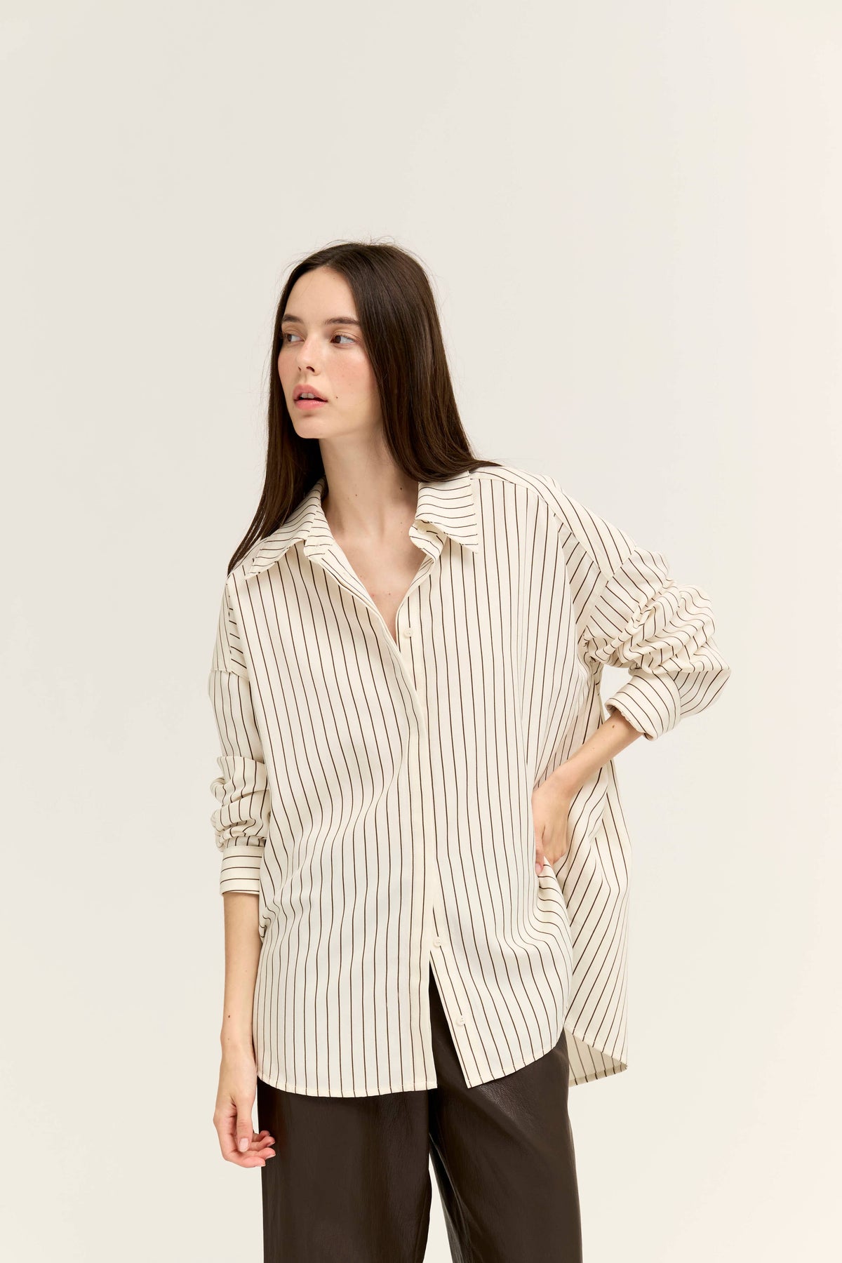 Olivia Everyday Stripe Relaxed Button Down