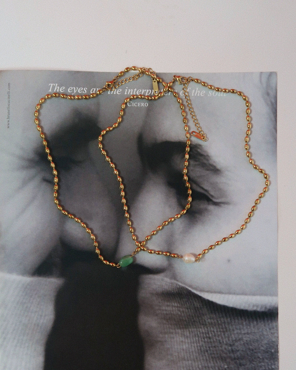 Joey Necklace : Pearl