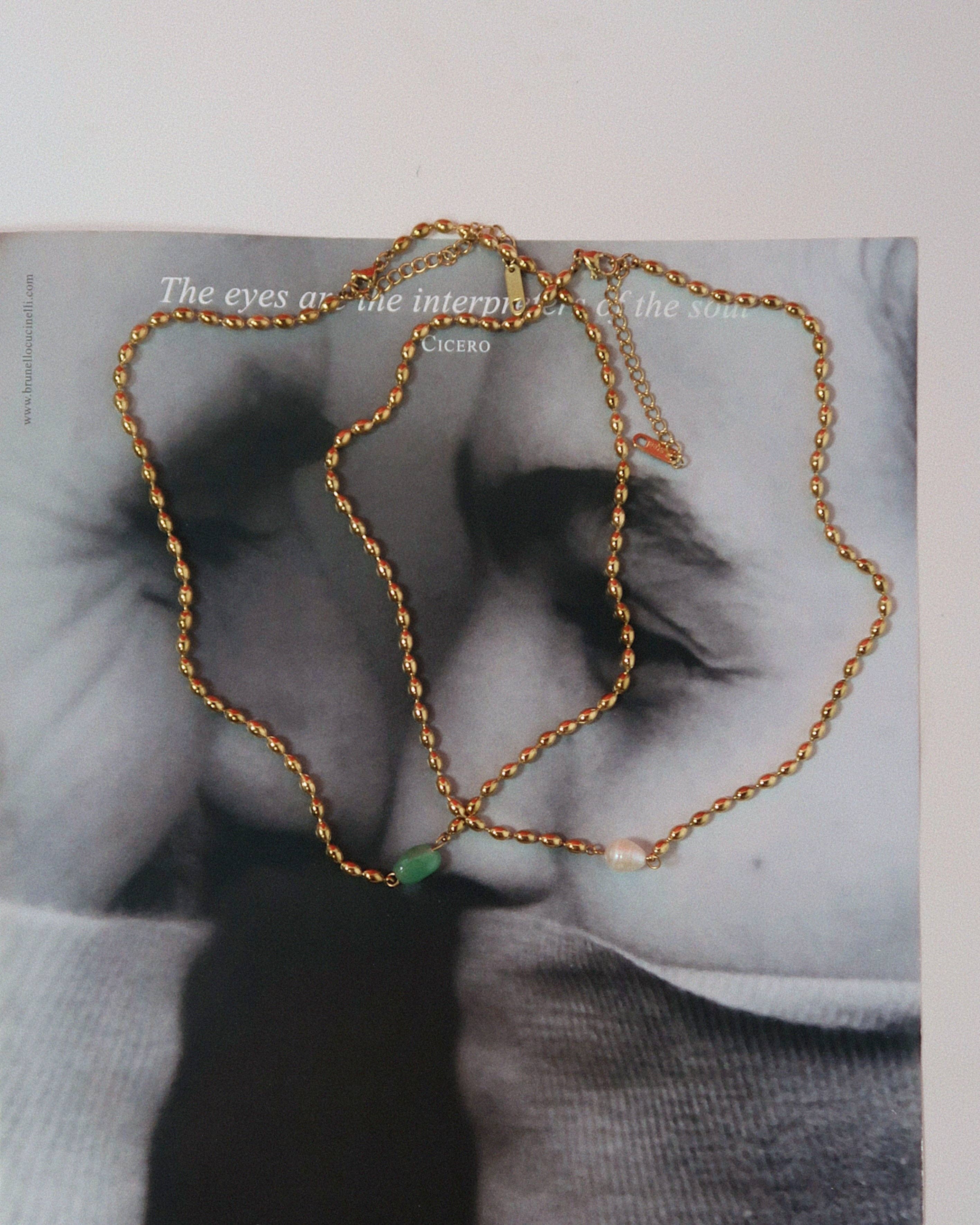 Joey Necklace : Pearl