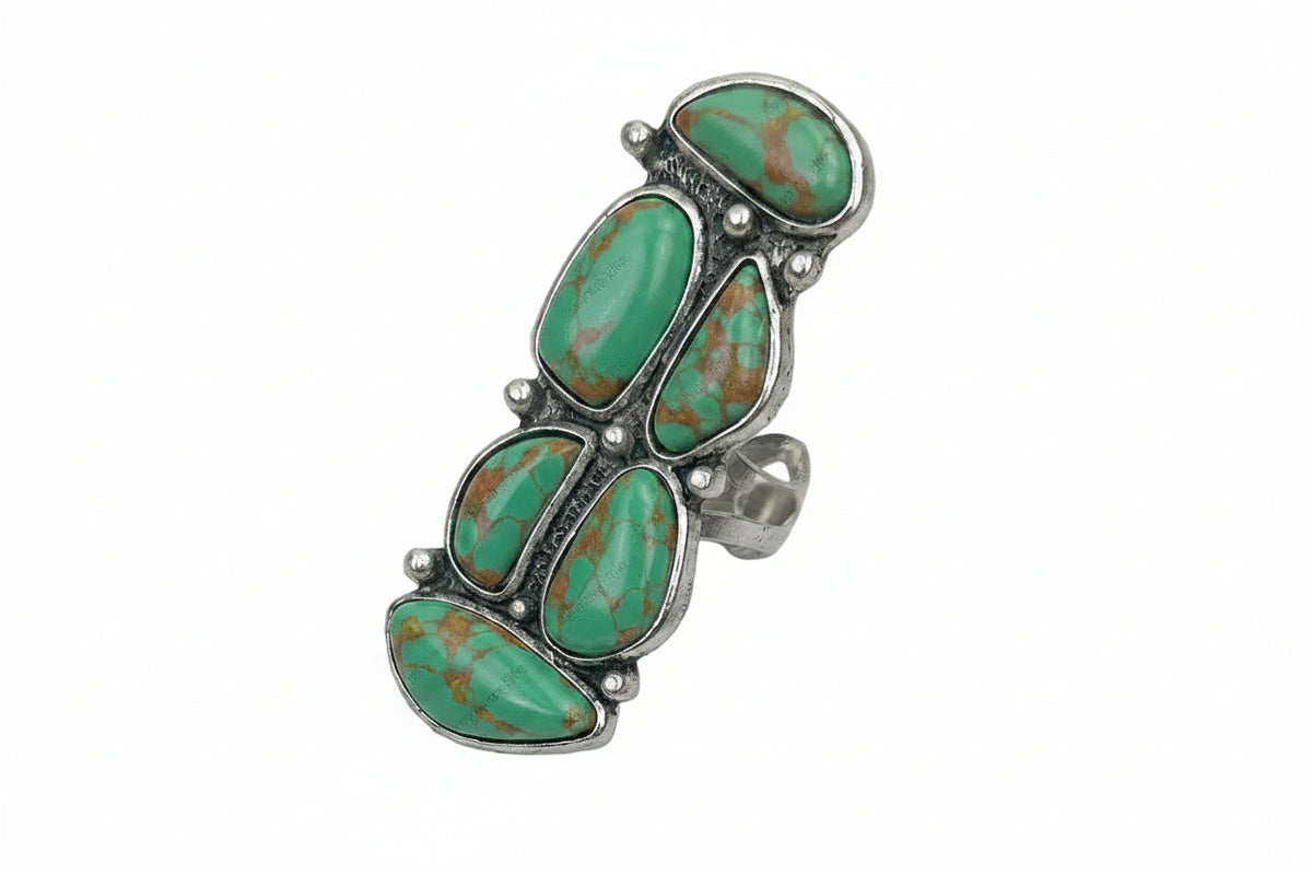 Green Turquoise Stone Ring
