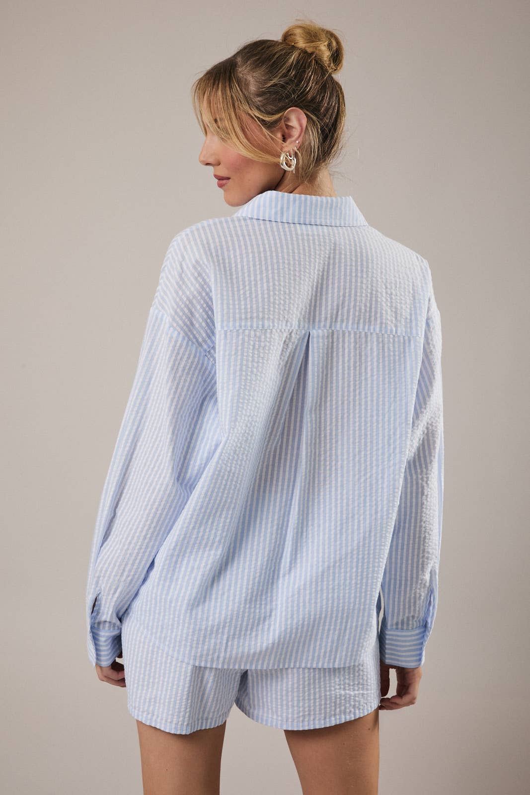 Boston Lobster Embroidered Button Up