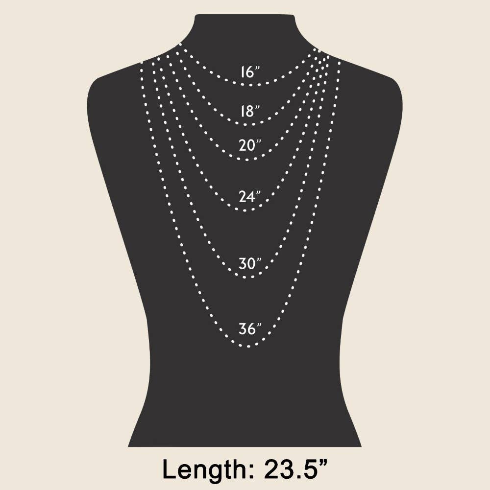 Metallic Pendant Adjustable Cord Necklace