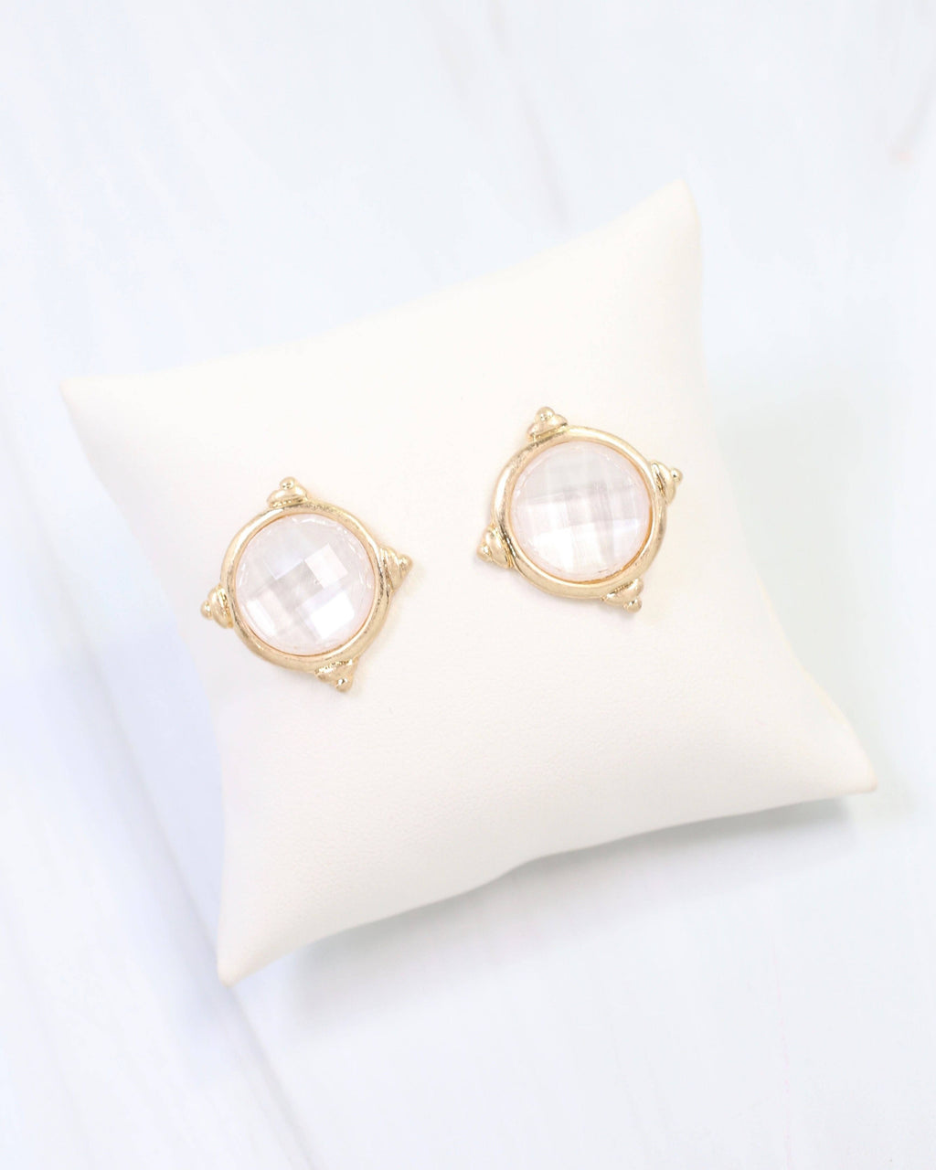 Rochester Facited Stud Earring