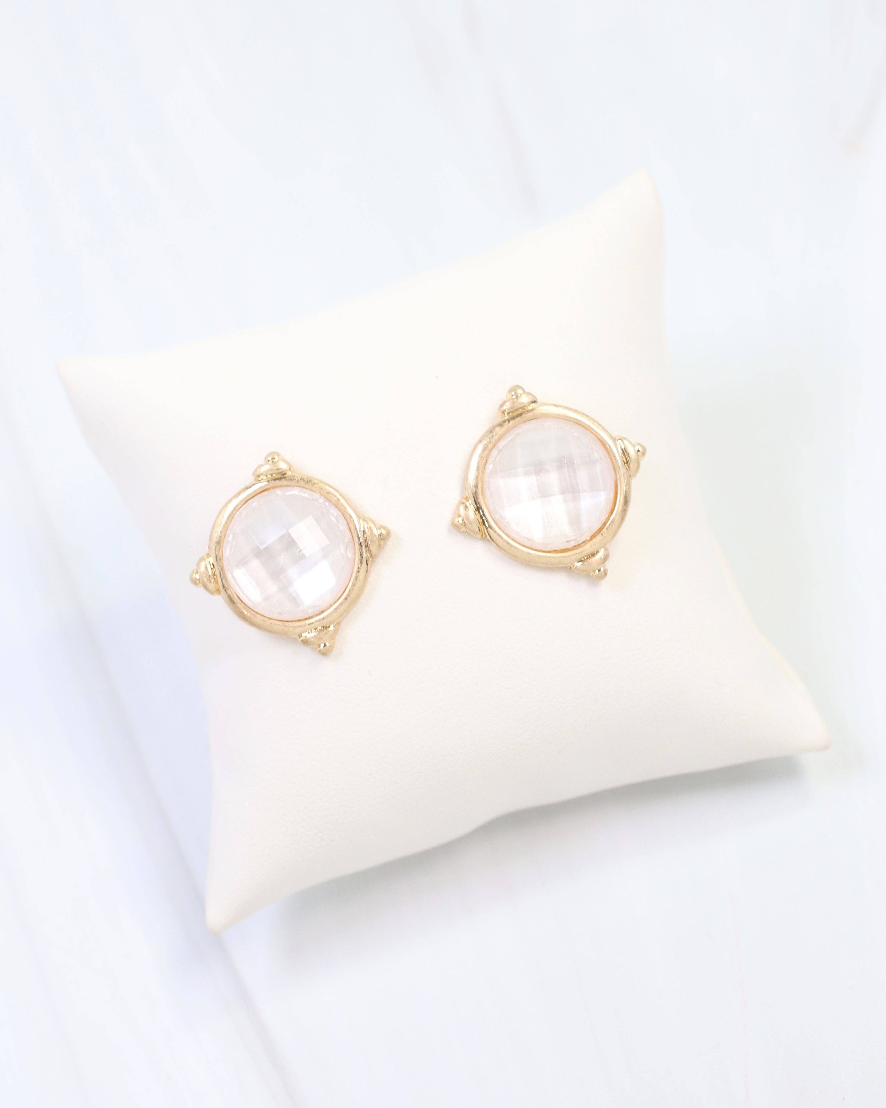 Rochester Facited Stud Earring