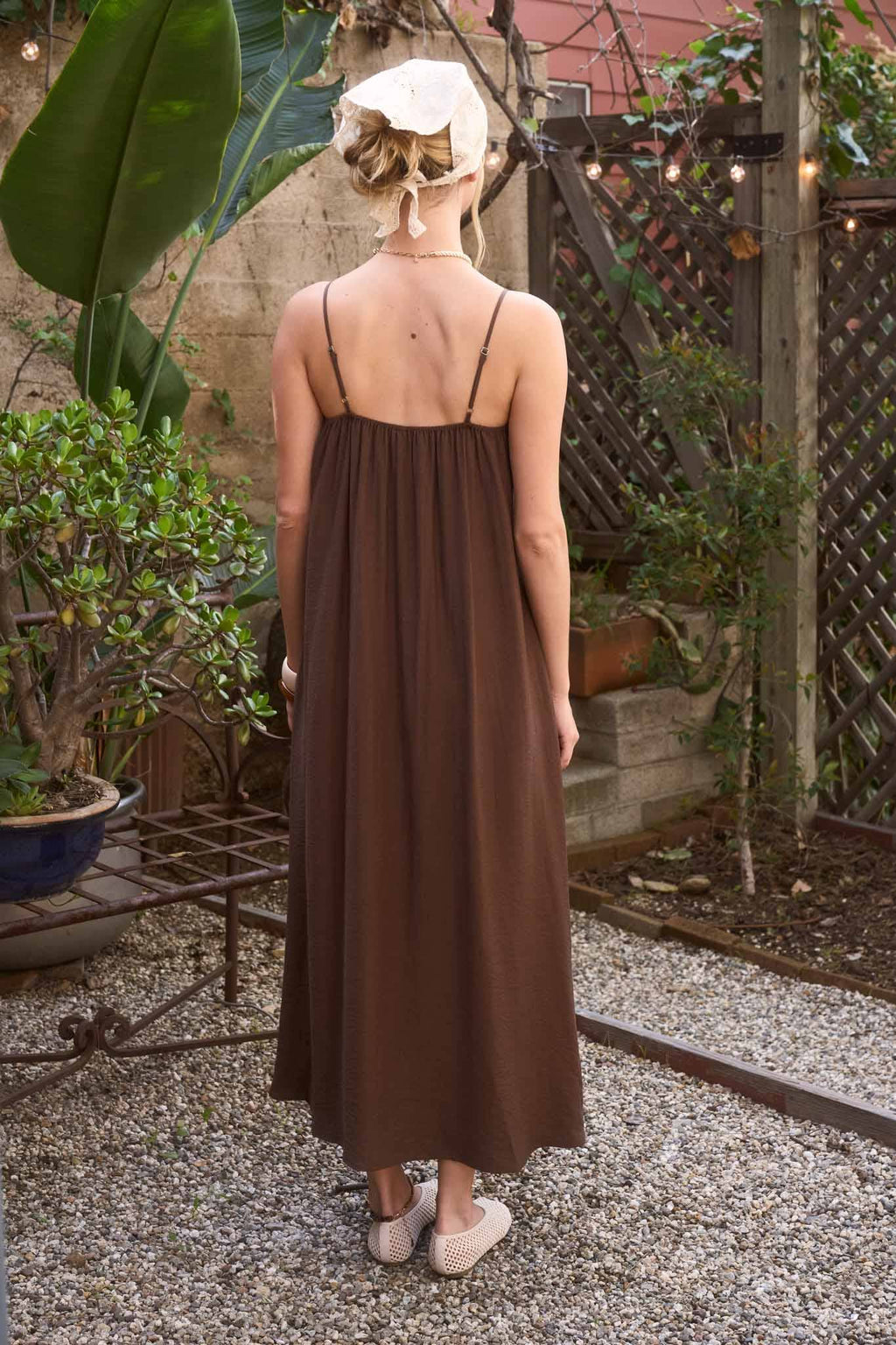Palmer Pintuck Maxi Dress