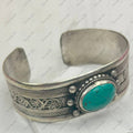 German Silver & Turquoise Bangle