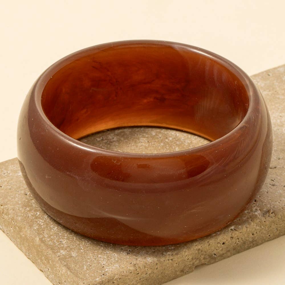 Marble Resin Bangle Bracelet