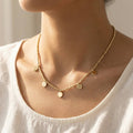 Beaded Coin Necklace