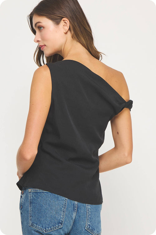 Asymmetric Twisted Bead Top