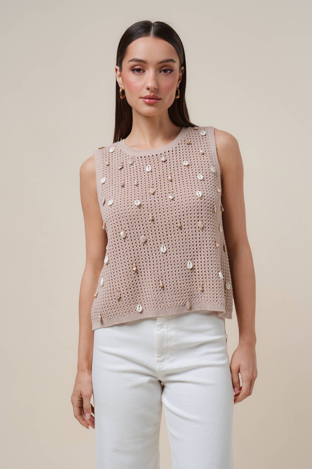 Sally Shell Embellished Top