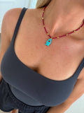Sloane Necklace- Blue Fish