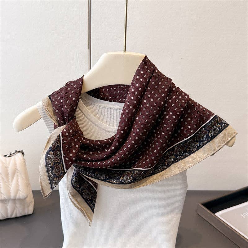 Printed Square Bandana Scarf