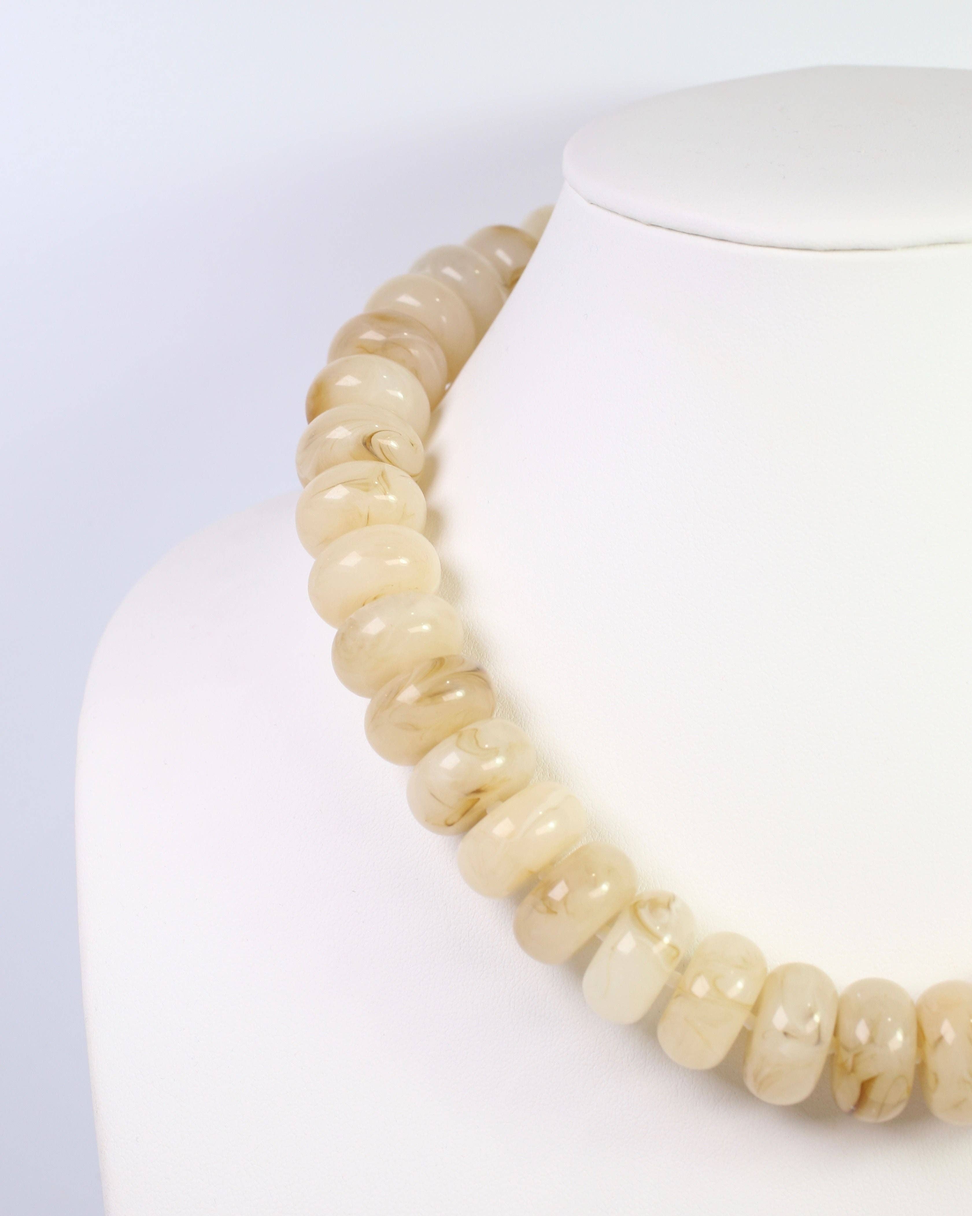 Pipestone Marble Beaded Necklace