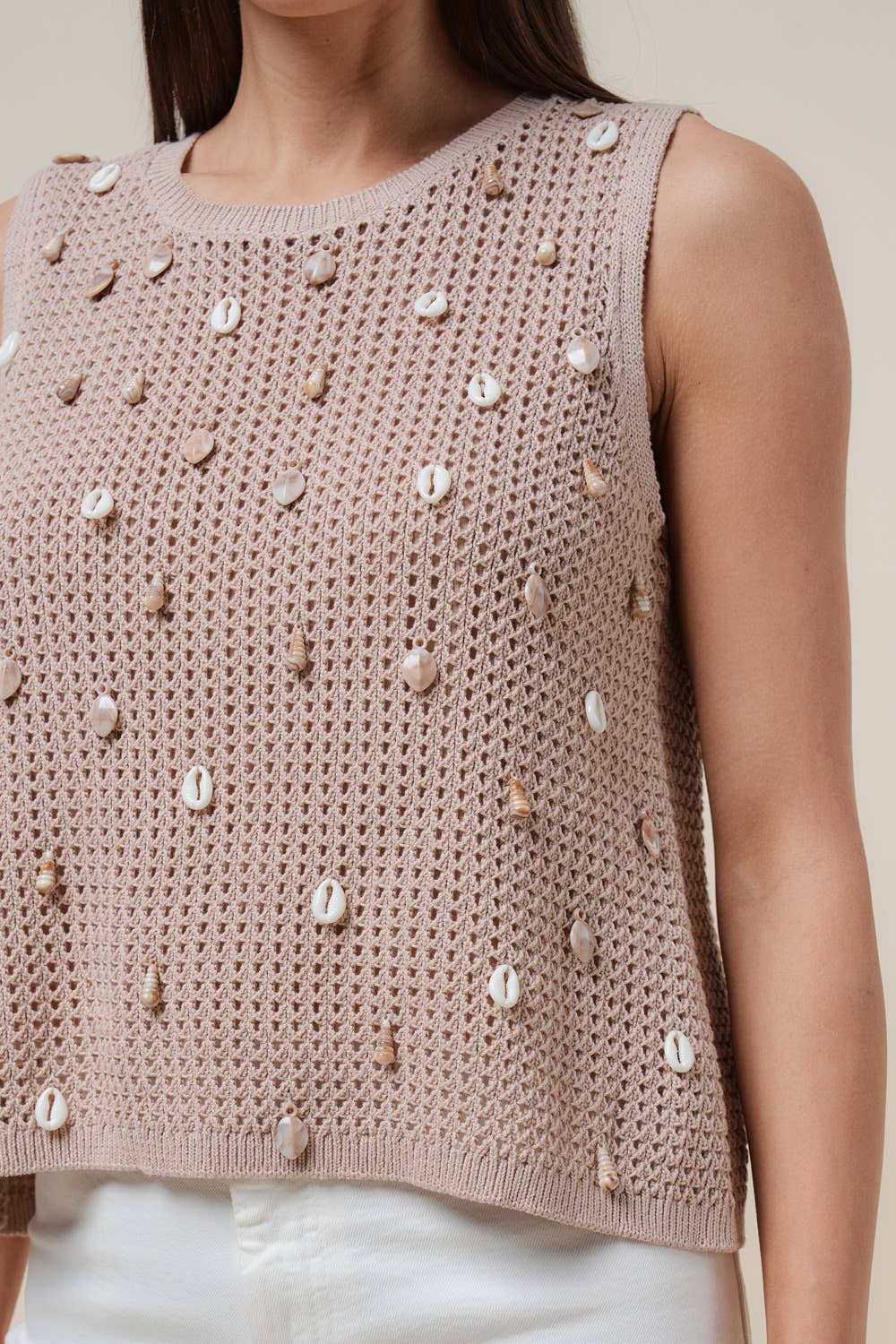 Sally Shell Embellished Top