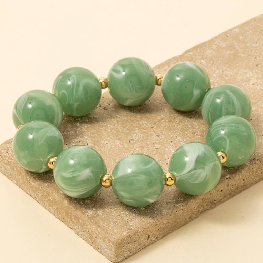 Jade Beaded Bracelet