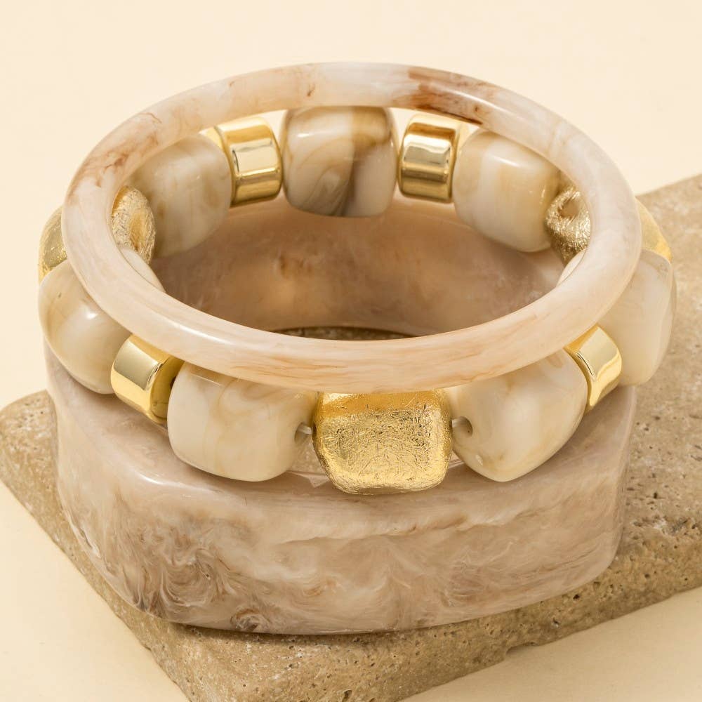 Sandstone Bracelet Stack