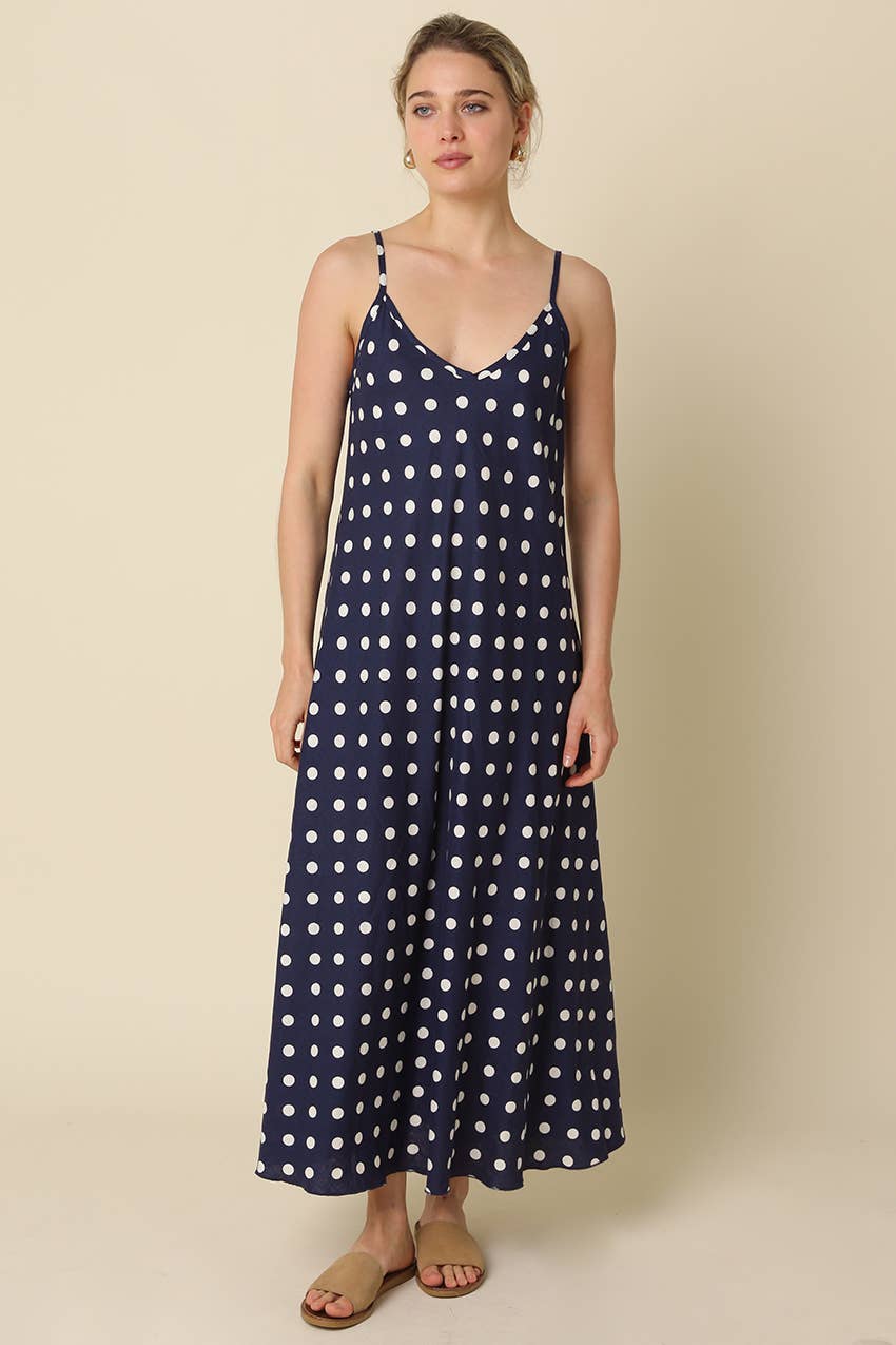 Doris Polka Dot Maxi Dress