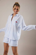 Boston Lobster Embroidered Button Up