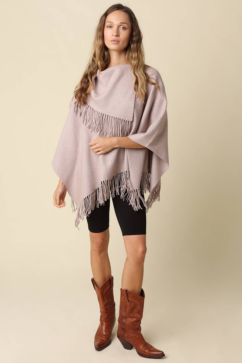 Sophia Fringe Poncho